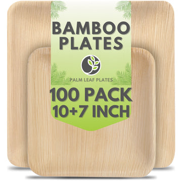 10" + 7" Square Plates - 100 Pack